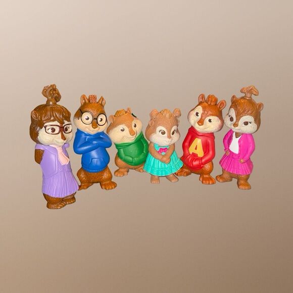Vintage McDonalds Alvin & The Chipmunks & Chippets Figures A30 - Picture 7 of 8